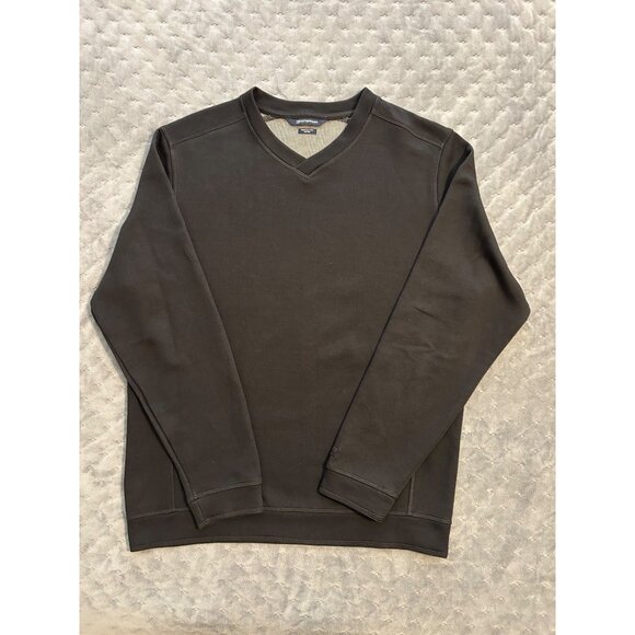 Cutter & Buck Mens V-Neck Sweater  / Sweatshirt Medium Black Preowned Nice - Picture 8 of 8